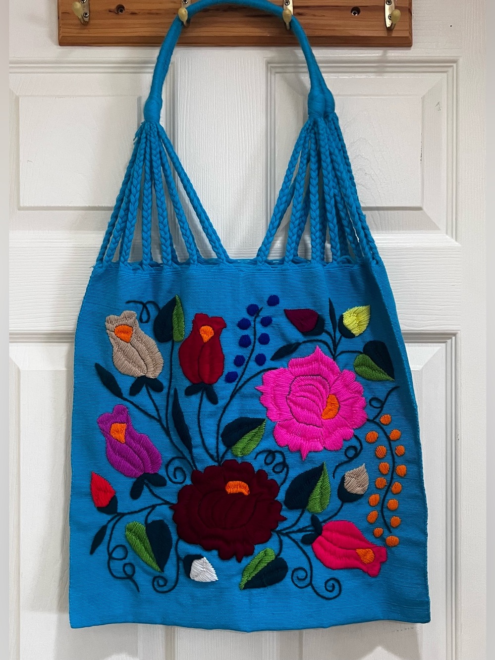 Mexican Embroidered Tote Bag